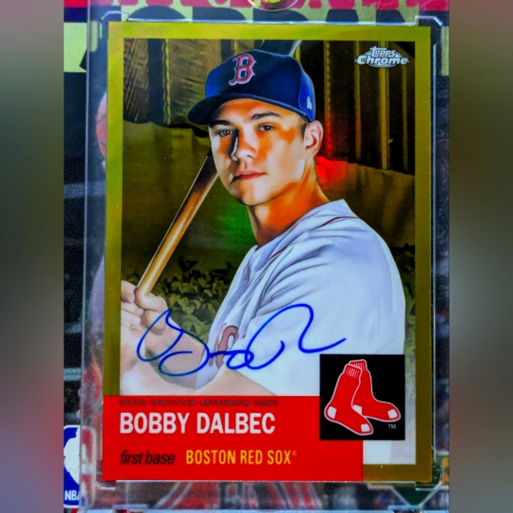22ToppsChrome Platinum Anniversary Autograph Bobby Dalbec  Limited Edition 38/50